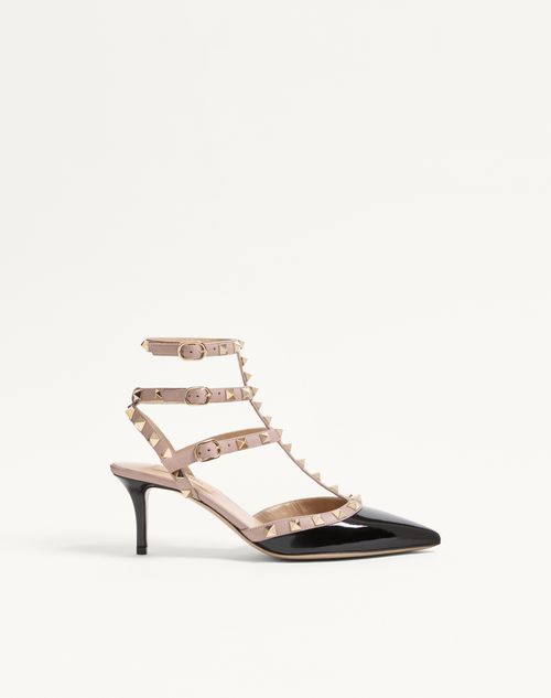 Valentino Garavani - Rockstud Caged Pump 65mm - Black/poudre - Woman - Shoes